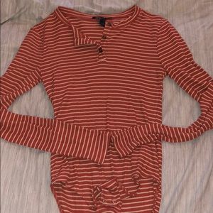 Blood orange bodysuit